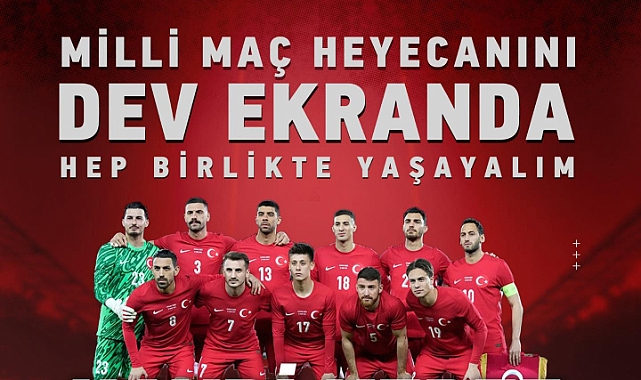 Kepez'de milli maç heyecanı