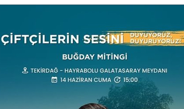 Milletvekili Ceylan'dan Buğday Mitingi'ne destek
