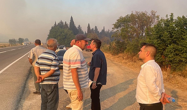 Milletvekili Ceylan yangın bölgesinde