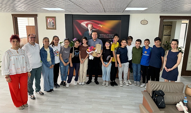 Plevne Ortaokulu'ndan Başkan Öztürk'e ziyaret