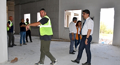 Rektör Erenoğlu incelemede