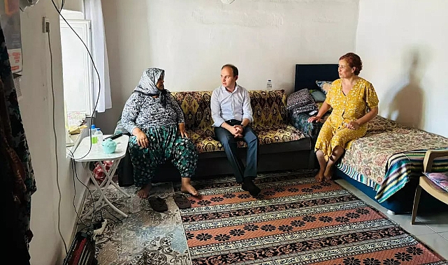 Salih Sak, Kuruoba Köyü'nü ziyaret etti
