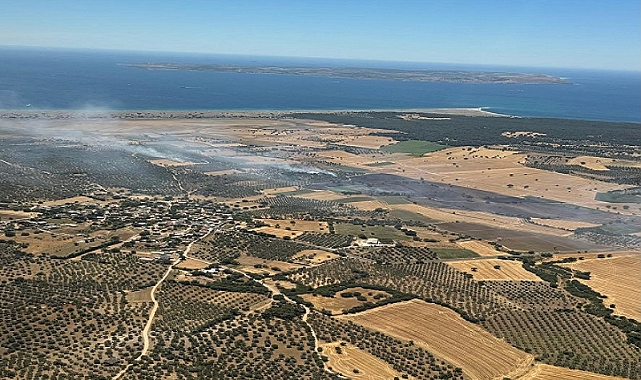 Vali Aktaş, Kumburun yangınını inceledi