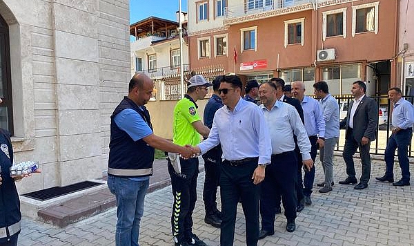 Yenice'de bayramlaşma töreni