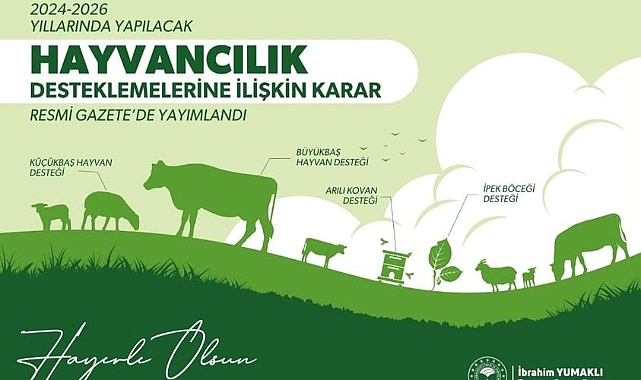 2024-2026 hayvancılık desteklemeleri yayımlandı