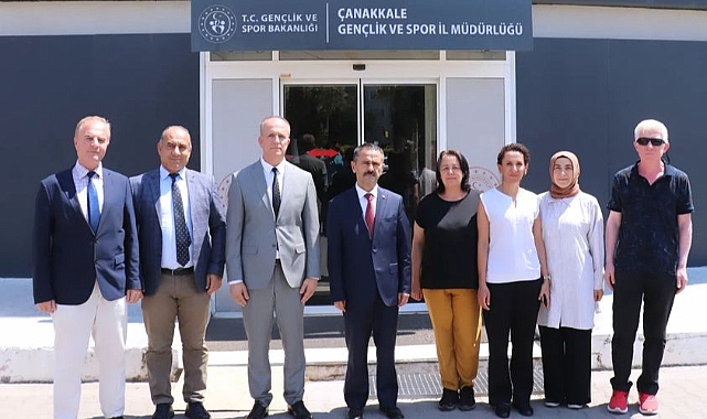 Aktaş'tan Çanakkale Gençlik ve Spor İl Müdürlüğü'ne veda ziyareti