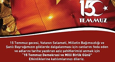 Ayvacık Kaymakamlığı'ndan 15 Temmuz Demokrasi ve Milli Birlik Günü etkinliği daveti