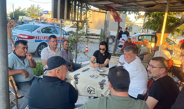 Başkan Ertuğrul yangın bölgesinde