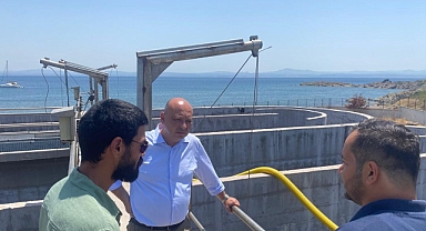 Başkan Göztepe, arıtma tesisinde incelemelerde bulundu