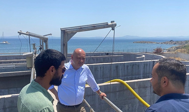 Başkan Göztepe, arıtma tesisinde incelemelerde bulundu