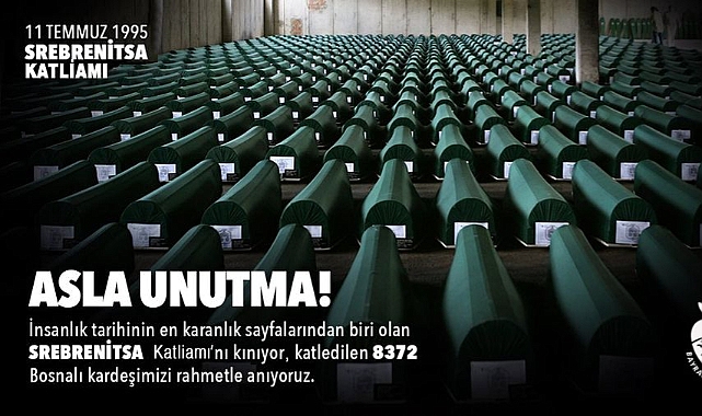 Bayramiç Belediyesi, Srebrenitsa Katliamı’nda yaşamını yitirenleri andı