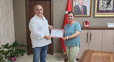 Bayramiç'te Akpınar Süt Ürünleri'ne teşekkür belgeleri verildi