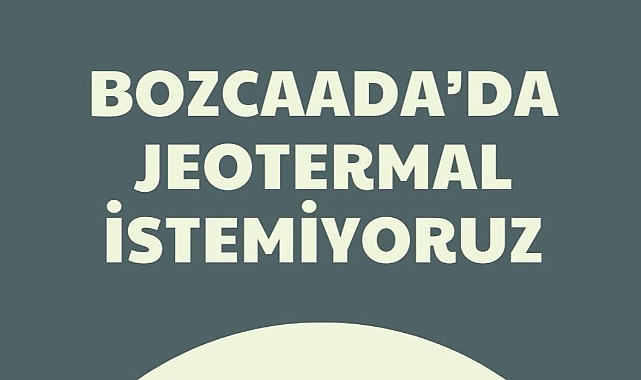 Bozcaada Belediyesi'nden jeotermal kaynak arama ihalesine itiraz
