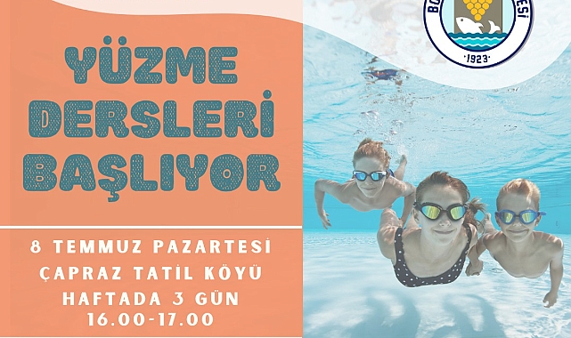 Bozcaada’da çocuklar için ücretsiz yüzme dersleri