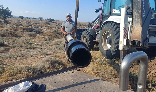 Bozcaada’da su hatları çalışmaları tamamlandı