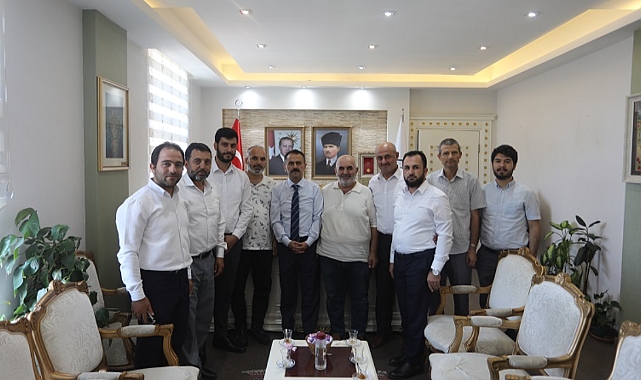 Camii İmam Hatipleri ve Müezzin Kayyımlarından Vali Aktaş'a ziyaret