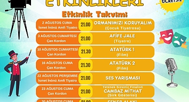 Çan Belediyesi'nden Ağustos ayı yaz etkinlikleri