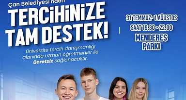 Çan Belediyesi'nden ücretsiz üniversite tercih danışmanlığı