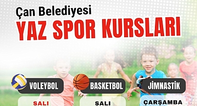 Çan Belediyesi'nden yaz spor kurslarına davet