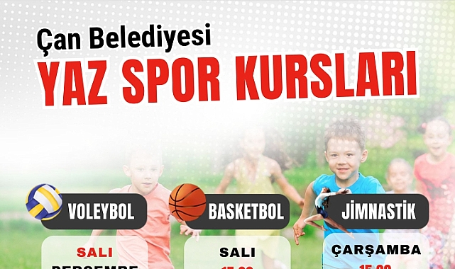 Çan Belediyesi'nden yaz spor kurslarına davet