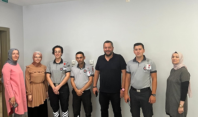 Çan Devlet Hastanesi'nde mavi kod tatbikatı