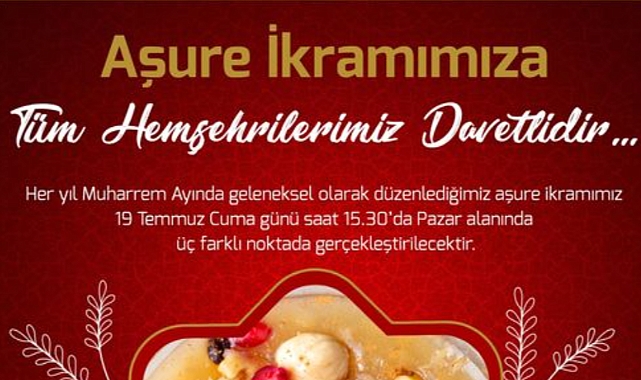 Çanakkale Belediyesi'nden aşure ikramı