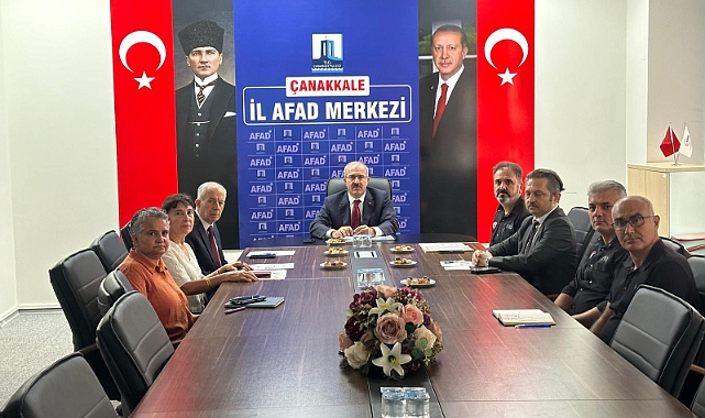 Çanakkale'de afet müdahale çalışmaları değerlendirildi