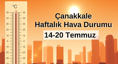 Çanakkale'de haftalık hava durumu