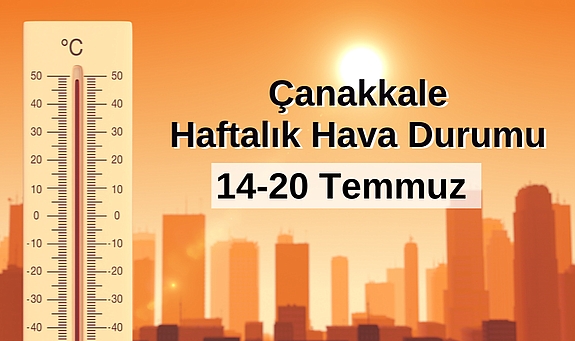 Çanakkale'de haftalık hava durumu