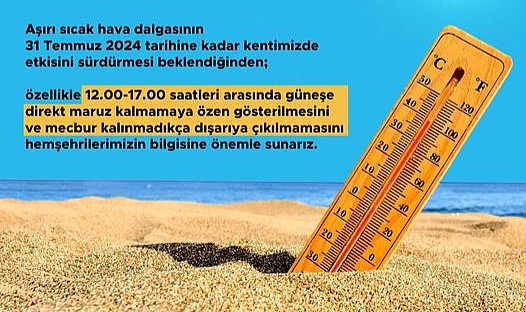 Çanakkale'de hava çok sıcak!