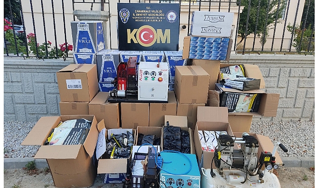 Çanakkale'de kaçakçılıkla mücadele operasyonları