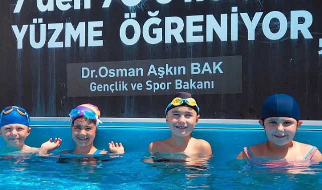 Çanakkale Gençlik ve Spor Müdürlüğü'nden Çan'da yüzme eğitimleri
