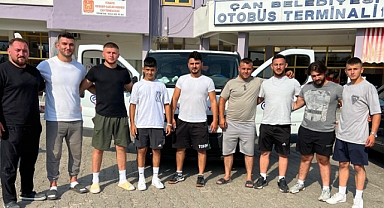 Çanlı pehlivanlar Kırkpınar Yağlı Güreşleri'ne uğurlandı