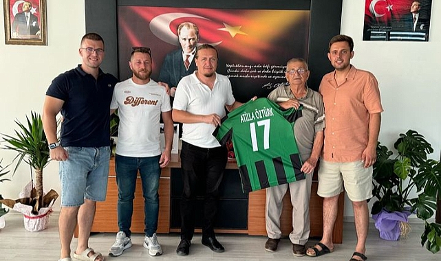 Çardakspor yönetim kurulu üyeleri ve sporcuları,  Atilla Öztürk'ü ziyaret etti
