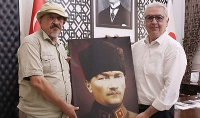 Cengizhan Ünlütürk, Hasan Cem Atılgan'ı ziyaret etti