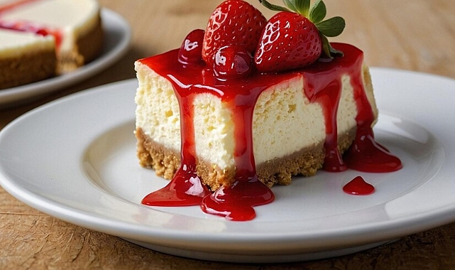 Çilekli Cheesecake tarifi