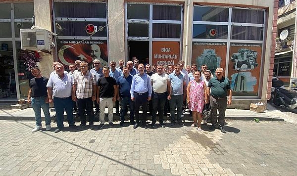 Dolu'dan Muhtarlar Derneği'ne veda ziyareti