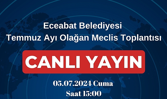 Eceabat’ta meclis toplantısı 5 Temmuz’da