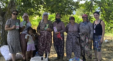 Eceabat Toplum Sağlığı Merkezi'nden mevsimsel tarım işçilerine ziyaret