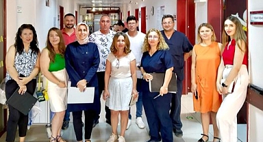 Gelibolu Devlet Hastanesi yönetiminden çalışanlara teşekkür ziyareti
