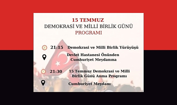 Gökçeada’nın 15 Temmuz programı