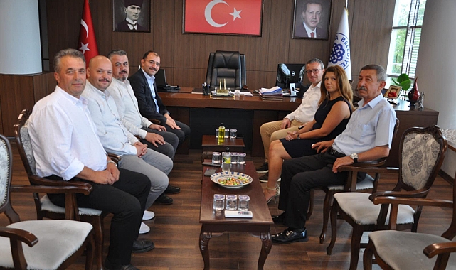 Kaymakam Dolu'dan Başkan Şen'e veda ziyareti
