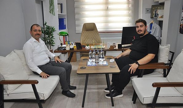 Kaymakam Erdinç Dolu'dan yerel basına veda ziyareti