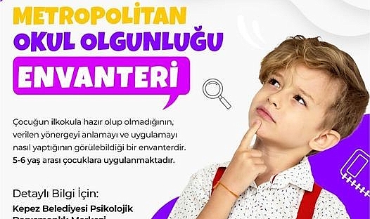 Kepez Belediyesi'nden okul olgunluğu envanteri