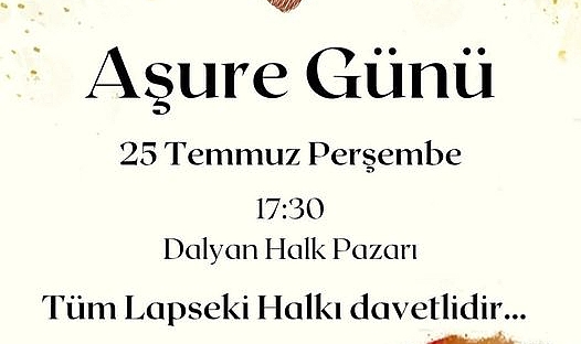 Lapseki'de Aşure Günü etkinliği