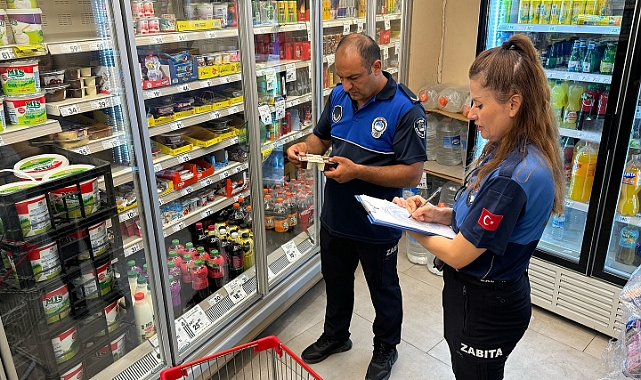 Lapseki'de marketlere denetim