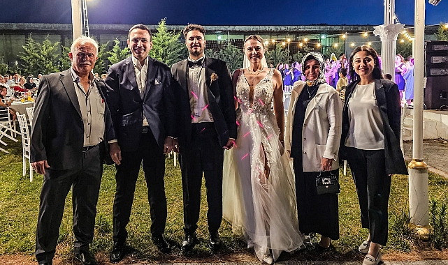 Naim Makas genç çiftin düğün törenine katıldı