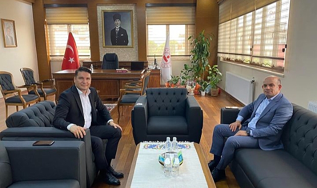 Nebioğlu'nda, Göktaş'a hayırlı olsun ziyareti