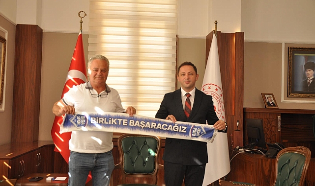 Okan Ergüven Kaymakam Ercan Kayabaşı'nı ziyaret etti