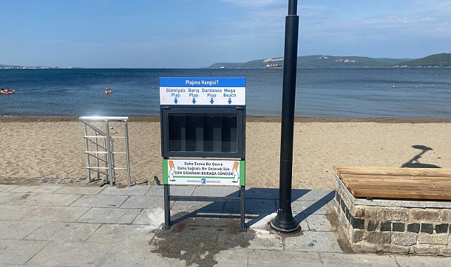 Plajlara izmarit atık ünitesi